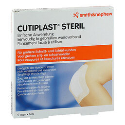 Abbildung: Cutiplast steriler Wundverband 8x10 cm 5 St, Verband PZN 10275100