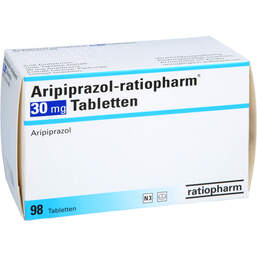 Abbildung: Aripiprazol ratiopharm 30 mg Tabletten 98 St, Tabletten PZN 10308437
