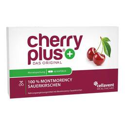 Abbildung: Cherryplus Montmorency Sauerkirschpulver Kapseln Kapseln, 60 St PZN 10312723