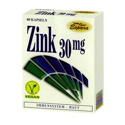 Abbildung: Zink 30 mg Kapseln Kapseln, 60 St PZN 10316052