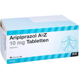 Abbildung: Aripiprazol AbZ 10 mg Tabletten 98 St, Tabletten PZN 10317844