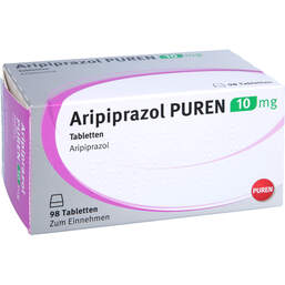 Abbildung: Aripiprazol Puren 10 mg Tabletten 98 St, Tabletten PZN 10319056