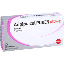 Abbildung: Aripiprazol Puren 30 mg Tabletten 14 St, Tabletten PZN 10319168