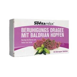 Abbildung: Sovita relax Beruhigungs Dragee mit Baldrian Hopfen Überzogene Tabletten, 120 St PZN 10319754