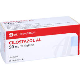 Abbildung: Cilostazol AL 50 mg Tabletten 98 St, Tabletten PZN 10320697