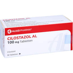 Abbildung: Cilostazol AL 100 mg Tabletten 98 St, Tabletten PZN 10320728