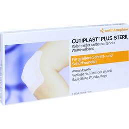 Abbildung: Cutiplast Plus steril 7,8x15 cm Verband 5 St, Verband PZN 10325430