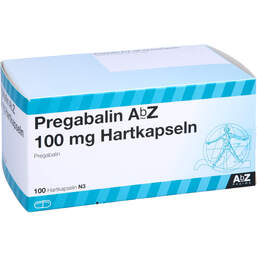 Abbildung: Pregabalin AbZ 100 mg Hartkapseln 100 St, Hartkapseln PZN 10327015