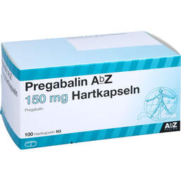 Abbildung: Pregabalin AbZ 150 mg Hartkapseln 100 St, Hartkapseln PZN 10327038