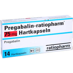 Abbildung: Pregabalin ratiopharm 75 mg Hartkapseln 14 St, Hartkapseln PZN 10328813