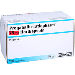 Abbildung: Pregabalin ratiopharm 75 mg Hartkapseln 100 St, Hartkapseln PZN 10328865