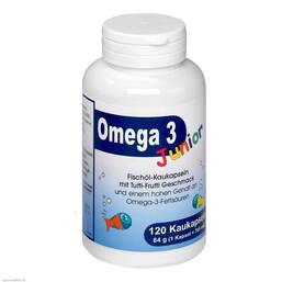 Abbildung: Omega 3 Junior Berco Kaukapseln Kapseln, 120 St PZN 10329066
