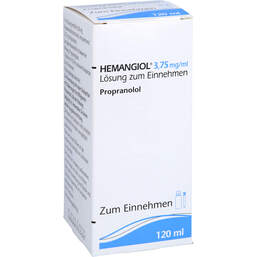 Abbildung: Hemangiol 3,75 mg / ml Lösung zum Einnehmen 120 ml, Lösung zum Einnehmen PZN 10333889