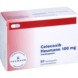 Abbildung: Celecoxib Heumann 100 mg Hartkapseln 50 St, Hartkapseln PZN 10333932