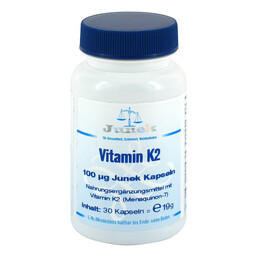 Abbildung: Vitamin K2 100 ug Junek Kapseln Kapseln, 30 St PZN 10335753