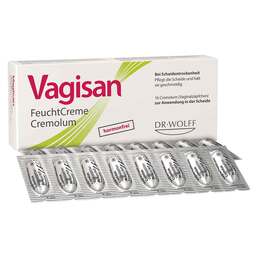 Abbildung: Vagisan Feuchtcreme Cremolum Vaginalsuppositorien, 16 St PZN 10339834