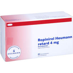 Abbildung: Ropinirol Heumann retard 4 mg Retardtabletten 84 St, Retard-Tabletten PZN 10346337