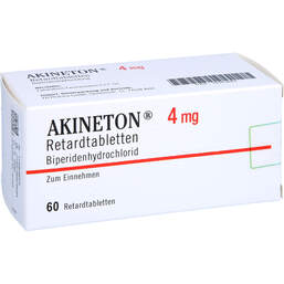 Abbildung: Akineton 4 mg retard Tabletten 60 St, Retard-Tabletten PZN 10353863