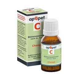 Abbildung: Apopet C Change Blütenessenzen n.Dr. Bach Globuli vet. (für Tiere) Globuli, 12 g PZN 10355419