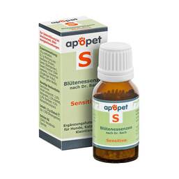 Abbildung: Apopet S sensitive Blütenessenzen n.Dr. Bach Globuli Globuli, 12 g PZN 10355454