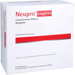 Abbildung: Neupro 4 mg / 24 h transdermale Pflaster 84 St, Pflaster transdermal PZN 10355508