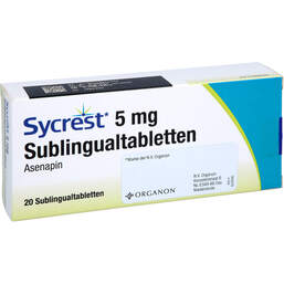 Abbildung: Sycrest 5 mg Sublingualtabletten 20 St, Sublingualtabletten PZN 10357476