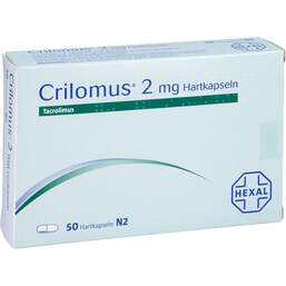Abbildung: Crilomus 2 mg Hartkapseln 50 St, Hartkapseln PZN 10382095