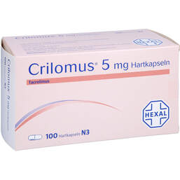 Abbildung: Crilomus 5 mg Hartkapseln 100 St, Hartkapseln PZN 10382149