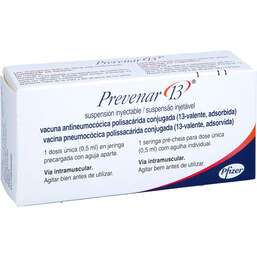 Abbildung: Prevenar 13 Injektionssuspension 1 St, Injektionssuspension PZN 10385461