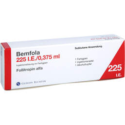 Abbildung: Bemfola 225 I.E. / 0,375 ml Injektionslösung in einem Fertigpen 1 St, Injektionslösung in einem Fertigpen PZN 10389298