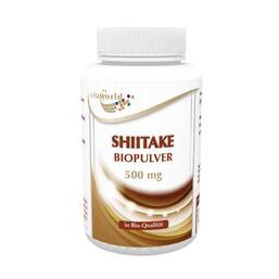 Abbildung: Shiitake Biopulver 500 mg Kapseln Kapseln, 120 St PZN 10389499