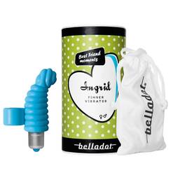 Abbildung: Belladot / Ingrid Fingervibrator mit Batterien blau 1 St PZN 10400812