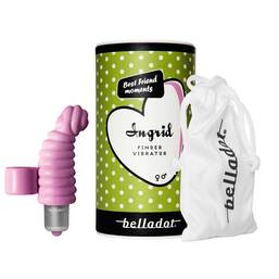 Abbildung: Belladot / Ingrid Fingervibrator mit Batterien pink 1 St PZN 10400829