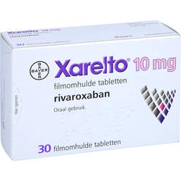 Abbildung: Xarelto 10 mg Filmtabletten 30 St, Filmtabletten PZN 10402662