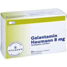 Abbildung: Galantamin Heumann 8 mg Hartkapseln retardiert 56 St, Retard-Kapseln PZN 10408908