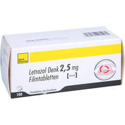 Abbildung: Letrozol Denk 2,5 mg Filmtabletten 100 St, Filmtabletten PZN 10409285
