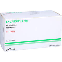 Abbildung: Envarsus 1 mg Retardtabletten 90 St, Retard-Tabletten PZN 10410236