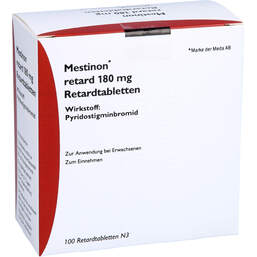 Abbildung: Mestinon retard 180 mg Retardtabletten 100 St, Retard-Tabletten PZN 10410992