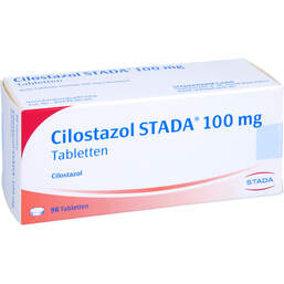Abbildung: Cilostazol STADA 100 mg Tabletten 98 St, Tabletten PZN 10418278