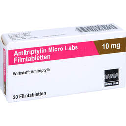 Abbildung: Amitriptylin Micro Labs 10 mg Filmtabletten 20 St, Filmtabletten PZN 10516791