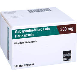 Abbildung: Gabapentin Micro Labs 300 mg Hartkapseln 100 St, Hartkapseln PZN 10517106