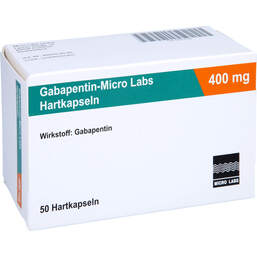 Abbildung: Gabapentin Micro Labs 400 mg Hartkapseln 50 St, Hartkapseln PZN 10517129