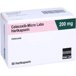 Abbildung: Celecoxib Micro Labs 200 mg Hartkapseln 50 St, Hartkapseln PZN 10517282