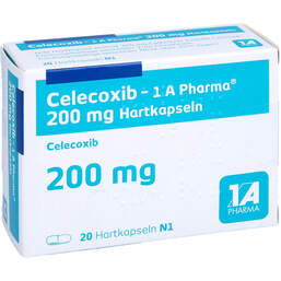 Abbildung: Celecoxib 1A Pharma 200 mg Hartkapseln 20 St, Hartkapseln PZN 10526660