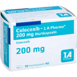 Abbildung: Celecoxib 1A Pharma 200 mg Hartkapseln 50 St, Hartkapseln PZN 10526677