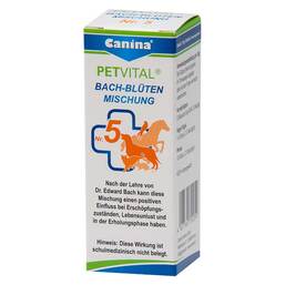 Abbildung: Petvital Bachblüten Nr.5 Globuli vet. (für Tiere) Globuli, 10 g PZN 10528593