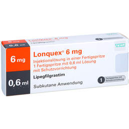 Abbildung: Lonquex 6 mg Injektionslösung in einer Fertigspritze 1 St, Fertigspritzen PZN 10536138