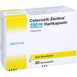 Abbildung: Celecoxib Zentiva 100 mg Hartkapseln 20 St, Hartkapseln PZN 10542096