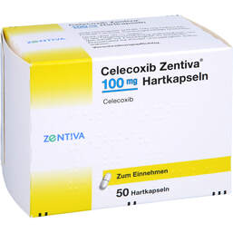 Abbildung: Celecoxib Zentiva 100 mg Hartkapseln 50 St, Hartkapseln PZN 10542104
