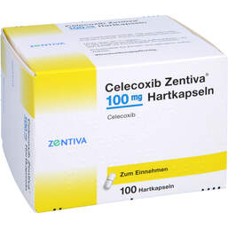 Abbildung: Celecoxib Zentiva 100 mg Hartkapseln 100 St, Hartkapseln PZN 10542110